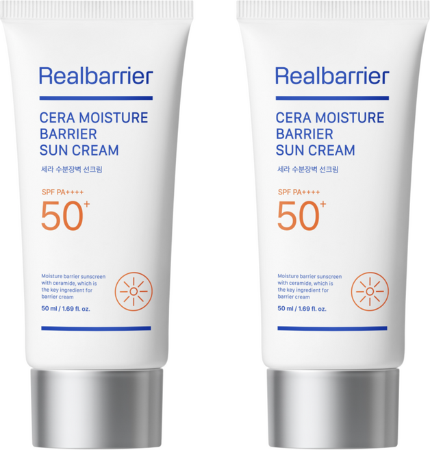 리얼베리어 세라 수분 장벽 선크림 SPF50+ PA++++, 50ml, 2개