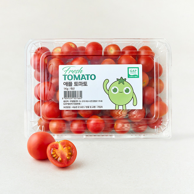 우일팜 GAP 인증 애플 토마토, 1kg, 1개