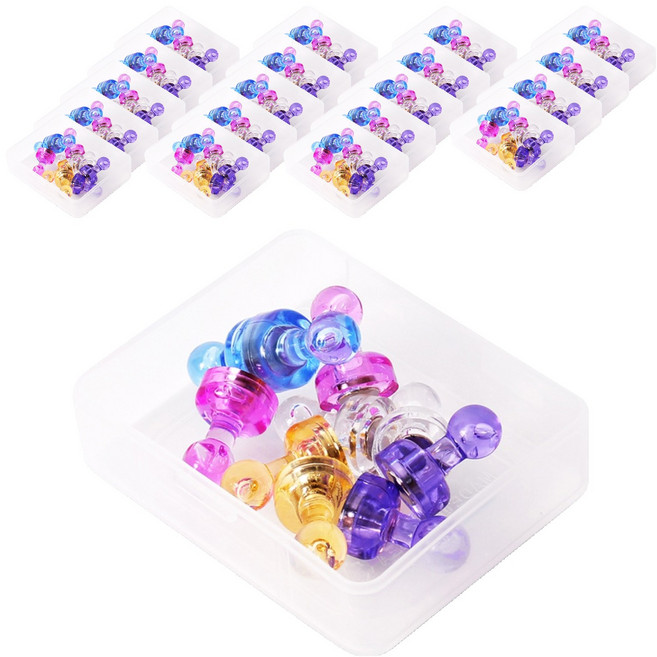 마그피아 체스형 자석홀더 소, 혼합 색상, 20개입