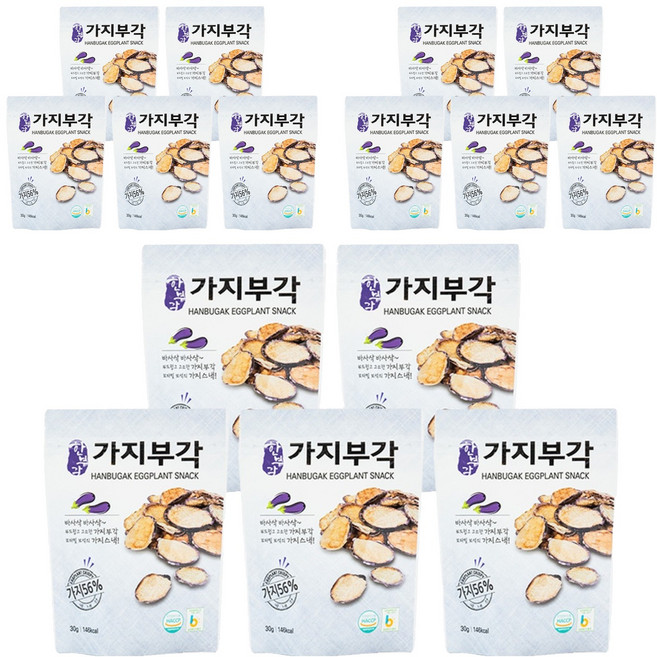 한부각 가지부각, 30g, 15개