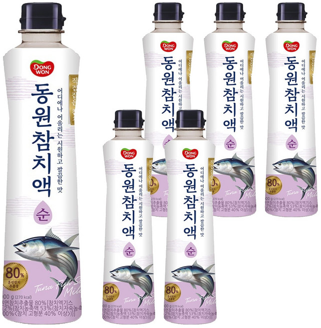 동원 동원참치액 순, 900g, 6개