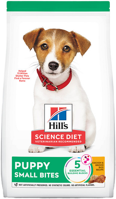 힐스사이언스다이어트 강아지 스몰바이트 기능성 사료, 닭, 2kg, 1개