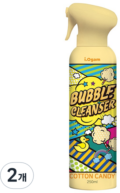 아이오감 버블클렌저 솜사탕향, 250ml, 2개