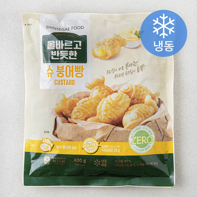 올반 올바르고 반듯한 슈 붕어빵 (냉동), 400g, 1개입, 1개