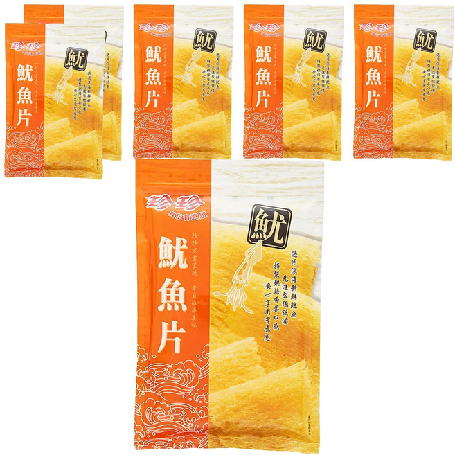 珍珍 魷魚片, 80g, 6包