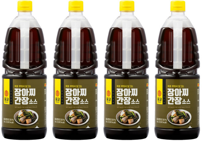 몽고 장아찌 간장소스, 1.8L, 4개