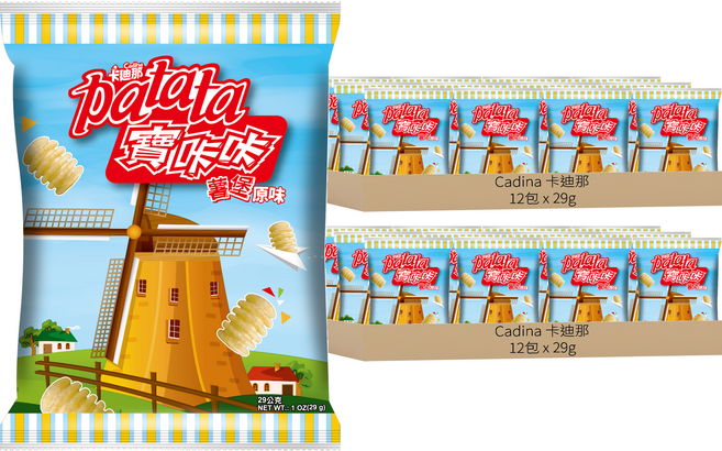 Cadina 卡迪那 寶咔咔 薯堡原味, 29g, 24包