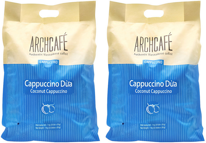 아치카페 코코넛 카푸치노 커피, 20g, 50개입, 2개