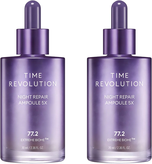 미샤 타임 레볼루션 나이트리페어 앰플 5X, 70ml, 2개 - 쿠팡