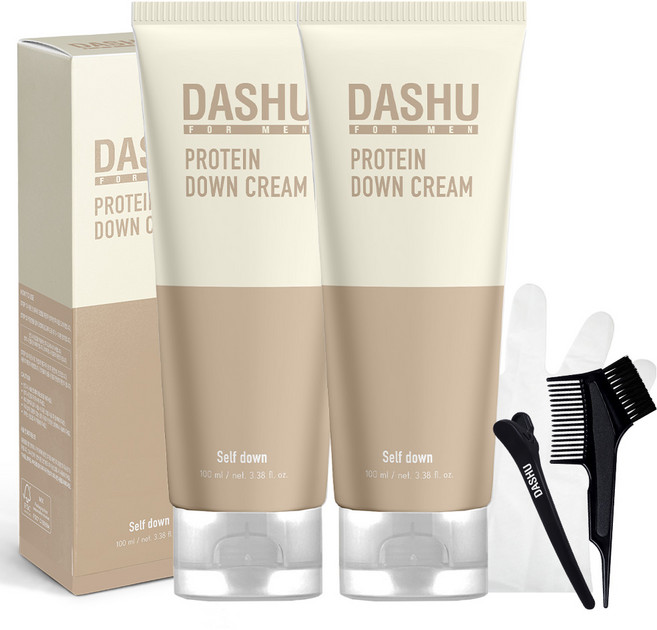 DASHU 男性蛋白質柔順直髮膏組, 2組, 100ml