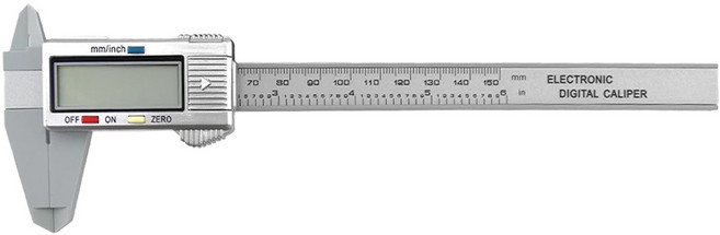 大螢幕電子游標卡尺 150mm 銀白款, 1個
