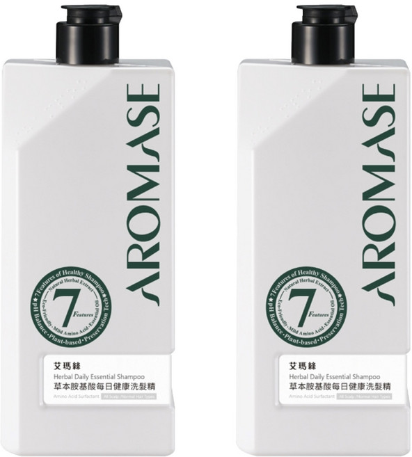 AROMASE 艾瑪絲 草本胺基酸每日健康洗髮精, 520ml, 2瓶