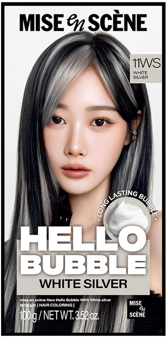 미쟝센 헬로 버블 염색제, 11WS화이트실버, 1개