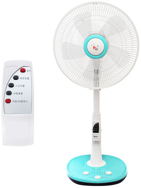 대웅모닝컴 DC모터 발터치 리모컨선풍기, DWF-7203WS
