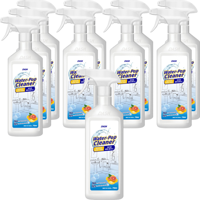 DASH 워터팝 물때 클리너, 750ml, 10개