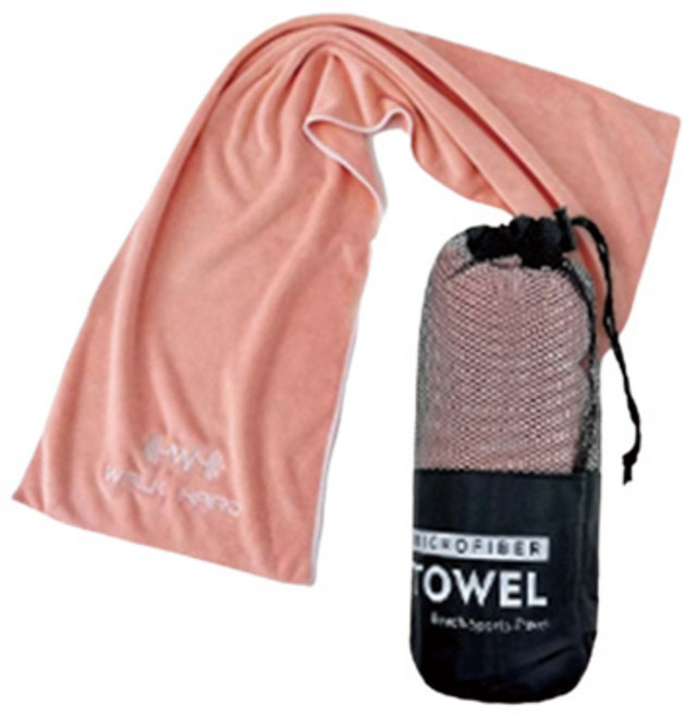 지비비 소프트 헬스 운동수건 스포츠타월, 코랄, 2개