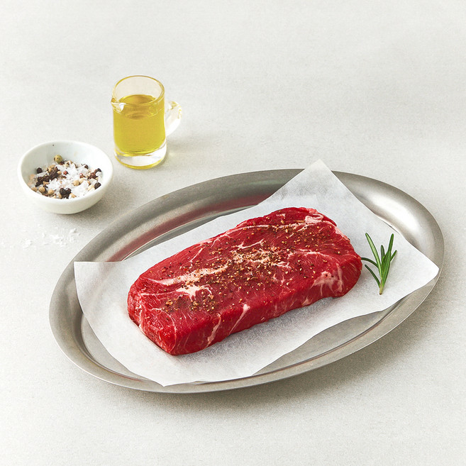 푸드랩플러스 부채살 시즈닝 스테이크, 200g, 1개