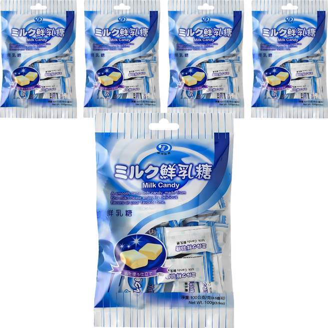 綠得製菓 鮮乳糖, 100g, 5袋