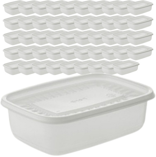 NS 사각 죽용기, 50개, 1.05L