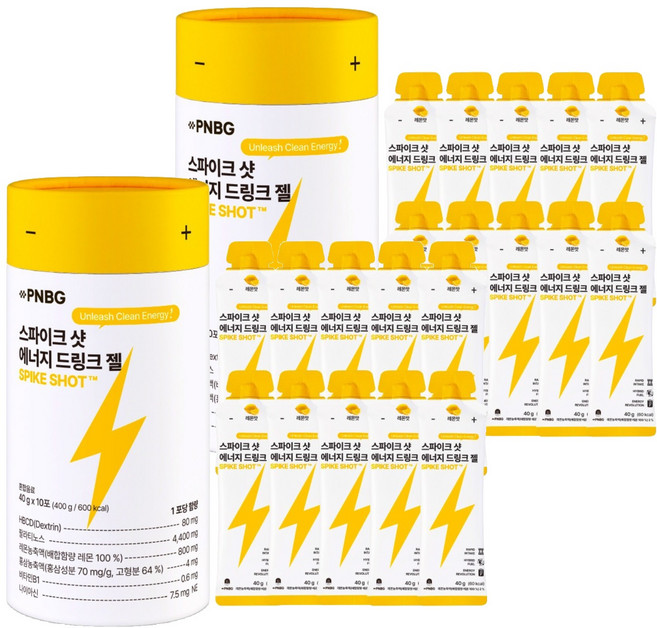 풍년보감 스파이크 샷 에너지젤 10p, 400g, 2개