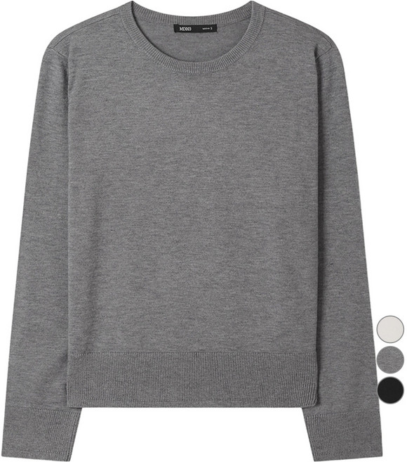 미쏘 여성용 에센셜 라운드넥 풀오버