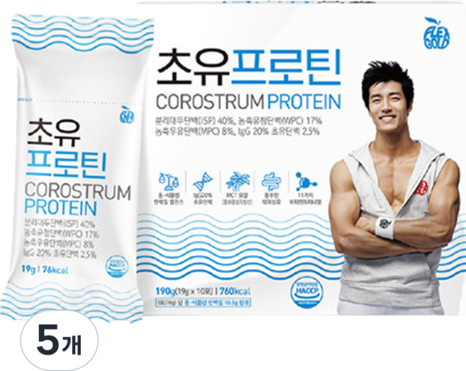 SPOMAX HY初乳蛋白 10入, 190g, 5個