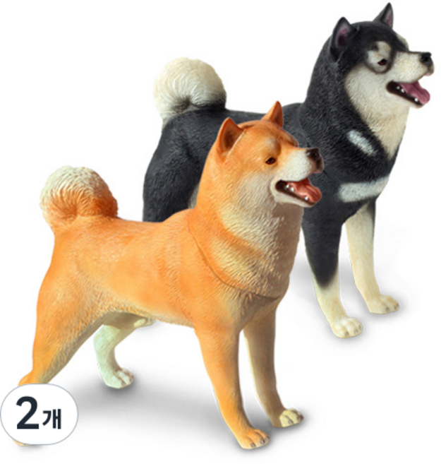반디 시바견 피규어 랜덤 발송, 2개
