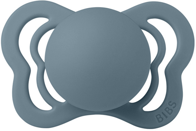 BIBS Couture拇指型矽膠奶嘴, 0~6個月, 藍綠, 1個
