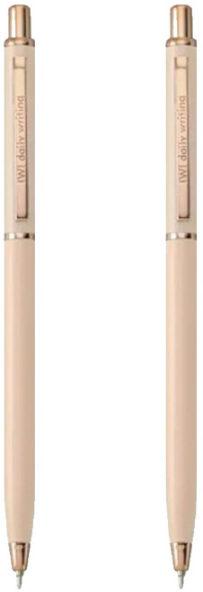 IWI 蒙恬 DAILY WRITING 中性筆 0.5mm, 裸粉, 2支