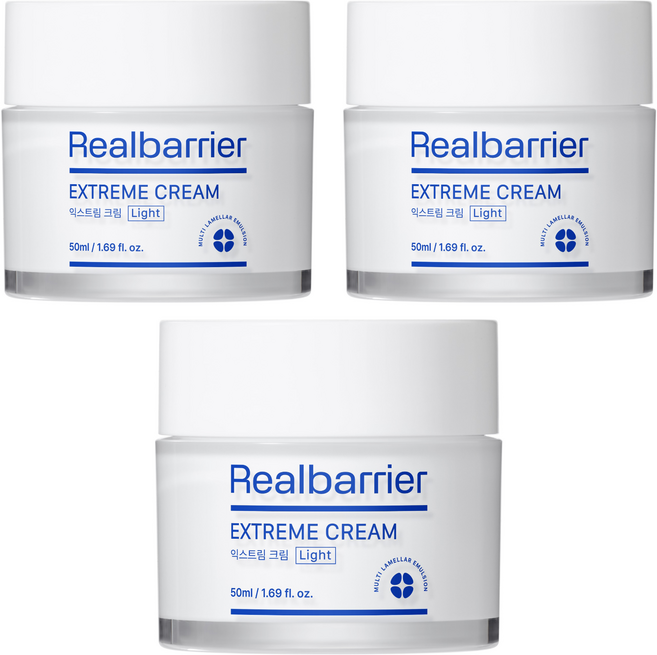 리얼베리어 익스트림 크림 라이트, 50ml, 3개