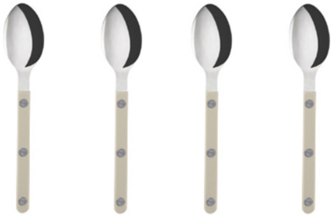 사브르 비스트로 샤이니 티스푼 15.5cm, 라이트카키, 4개