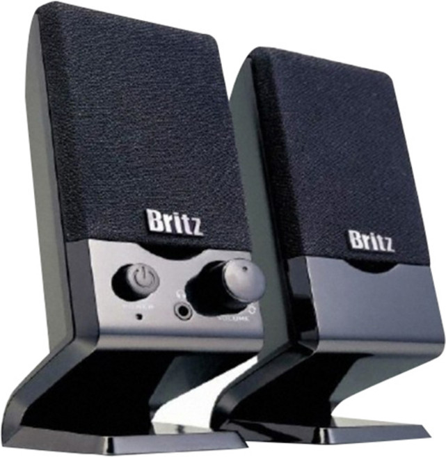 브리츠 2채널 스피커, BR-COUPE, 블랙
