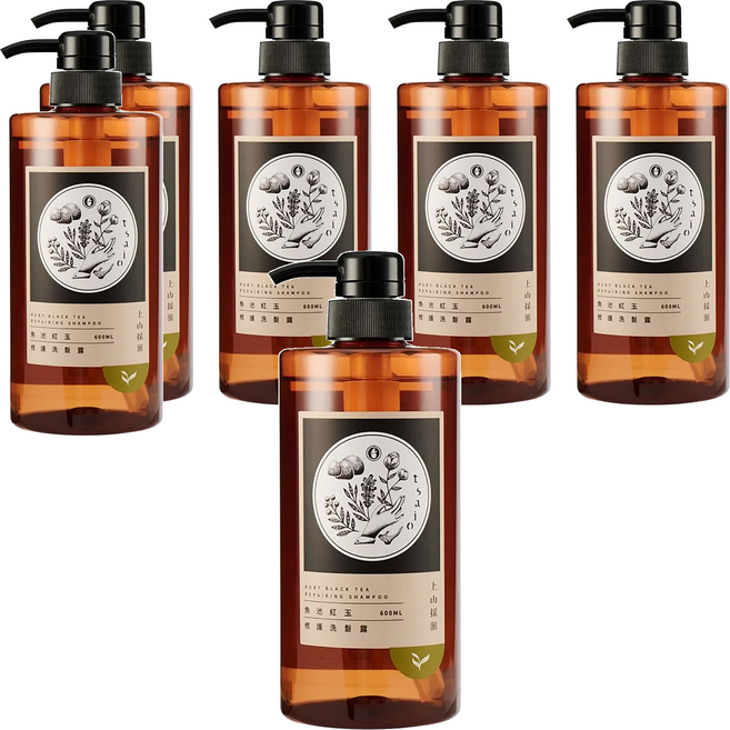 tsaio 上山採藥 修護洗髮露 魚池紅玉, 6瓶, 600ml