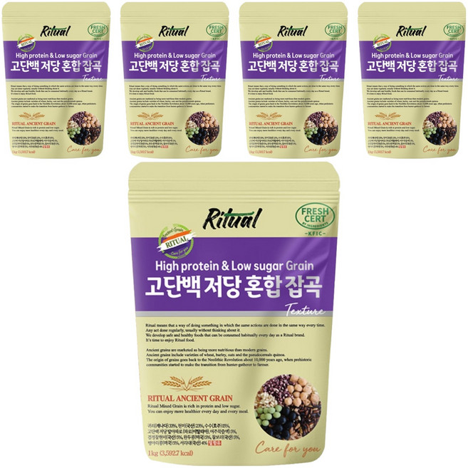 리투알 혼합 잡곡 텍스쳐, 5개, 1kg