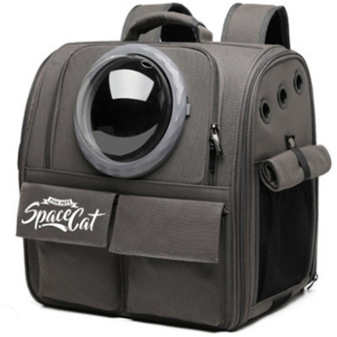 스페이스캣 반려동물 이동가방, D그레이, 1개