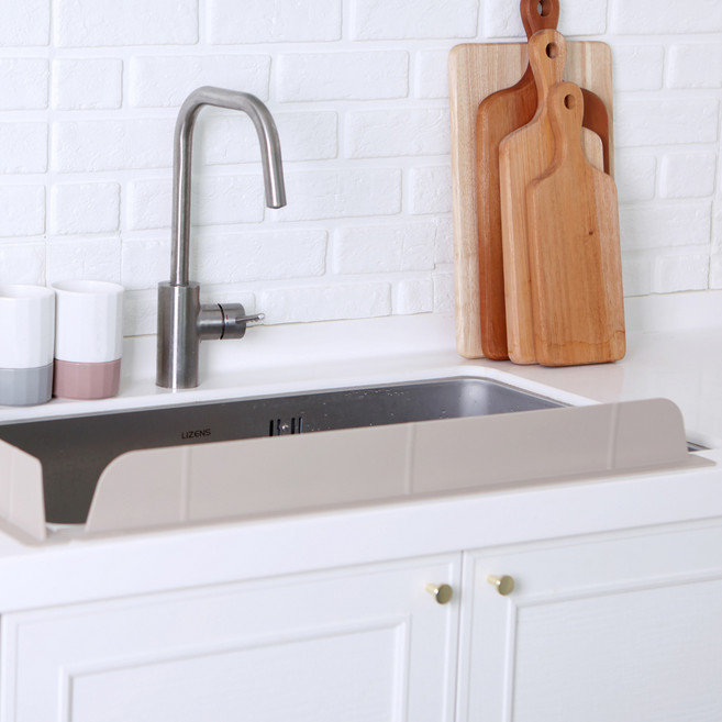 인콕 국산 실리콘 물막이 와이드형 75cm, 베이지, 1개