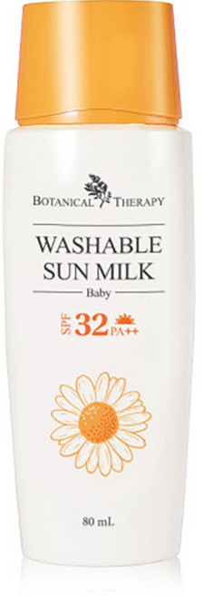보타니컬테라피 베이비 워셔블 유아 썬밀크 SPF32 PA++, 80ml, 1개