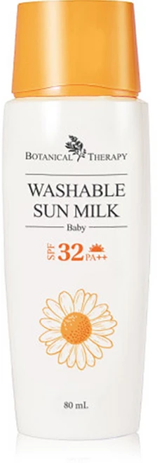 보타니컬테라피 베이비 워셔블 유아 썬밀크 SPF32 PA++, 80ml, 1개 - 쿠팡