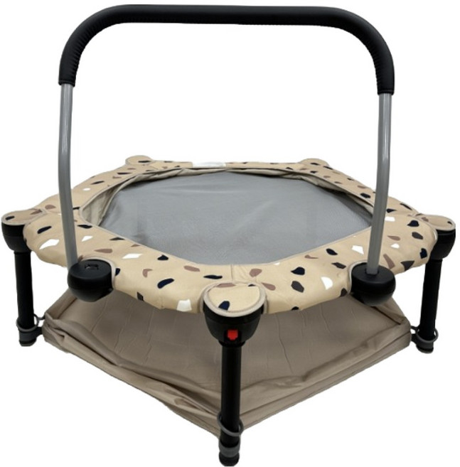 오키독 접이식 트램폴린, 베이지, 1개