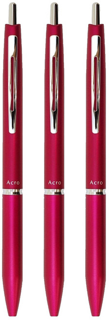 PILOT 百樂 輕油筆 300型 BAC30EFCR, 透明紅, 3支