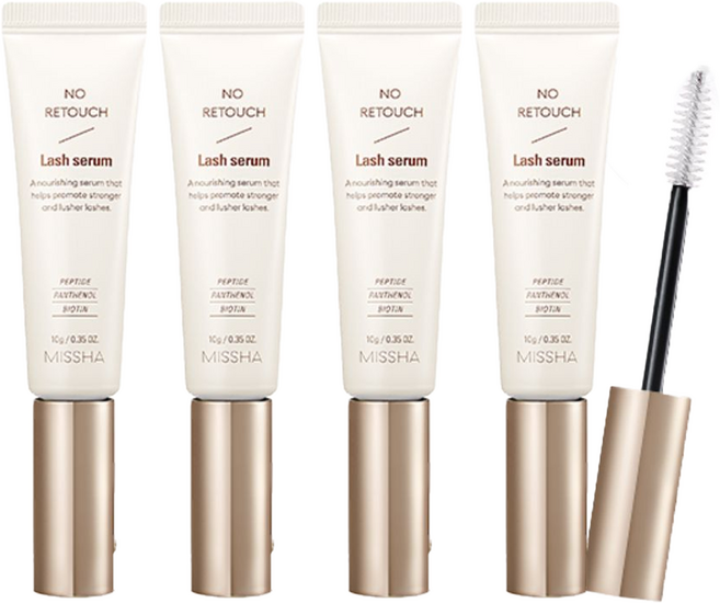 미샤 노 리터치 래쉬 세럼 속눈썹 영양제, 10g, 4개