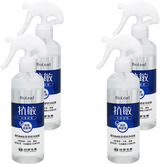 台塑生醫 BioLead 抗敏防護噴霧, 255g, 4瓶