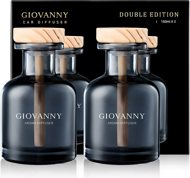 GIOVANNY 차량용 방향제 150ml, 퓨어옴므, 2개