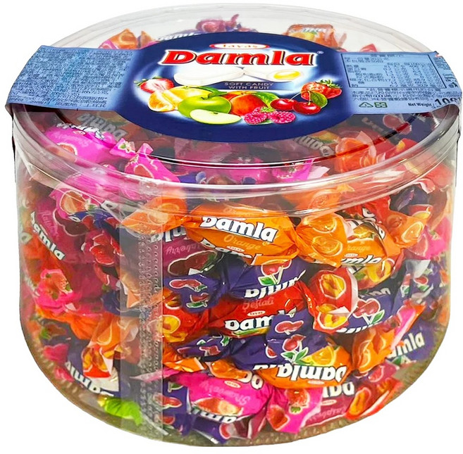 Damla 岱瑪菈什錦軟糖, 1kg, 1罐