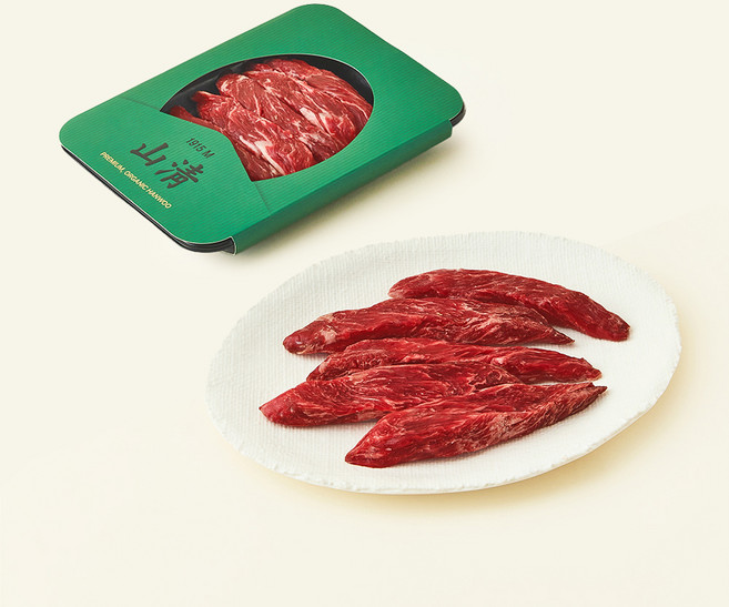 산청 유기축산물 인증 한우 제비추리 1++등급 (9) 구이용 (냉장), 150g, 1개