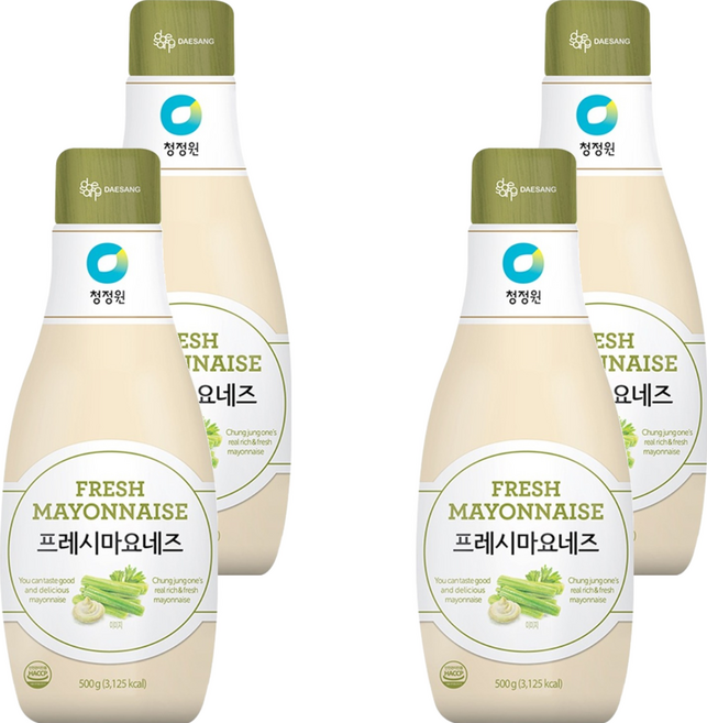 청정원 프레시 마요네즈, 500g, 4개