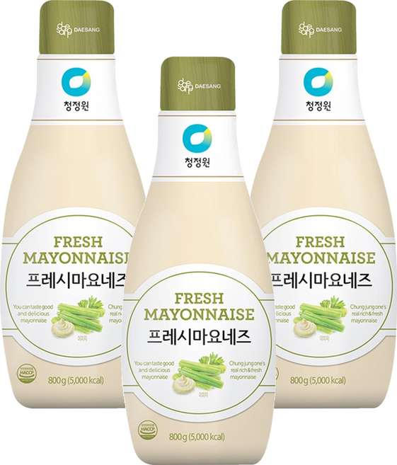 청정원 프레시 마요네즈, 800g, 3개