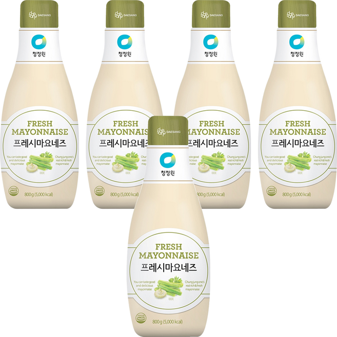청정원 프레시 마요네즈, 800g, 5개