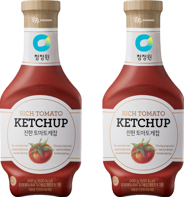 대상 청정원 진한케찹, 500g, 2개
