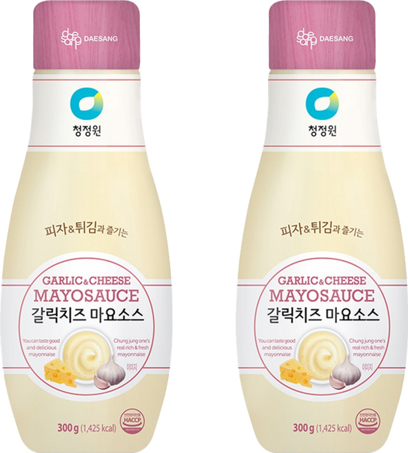 청정원 갈릭치즈 마요소스, 300g, 2개